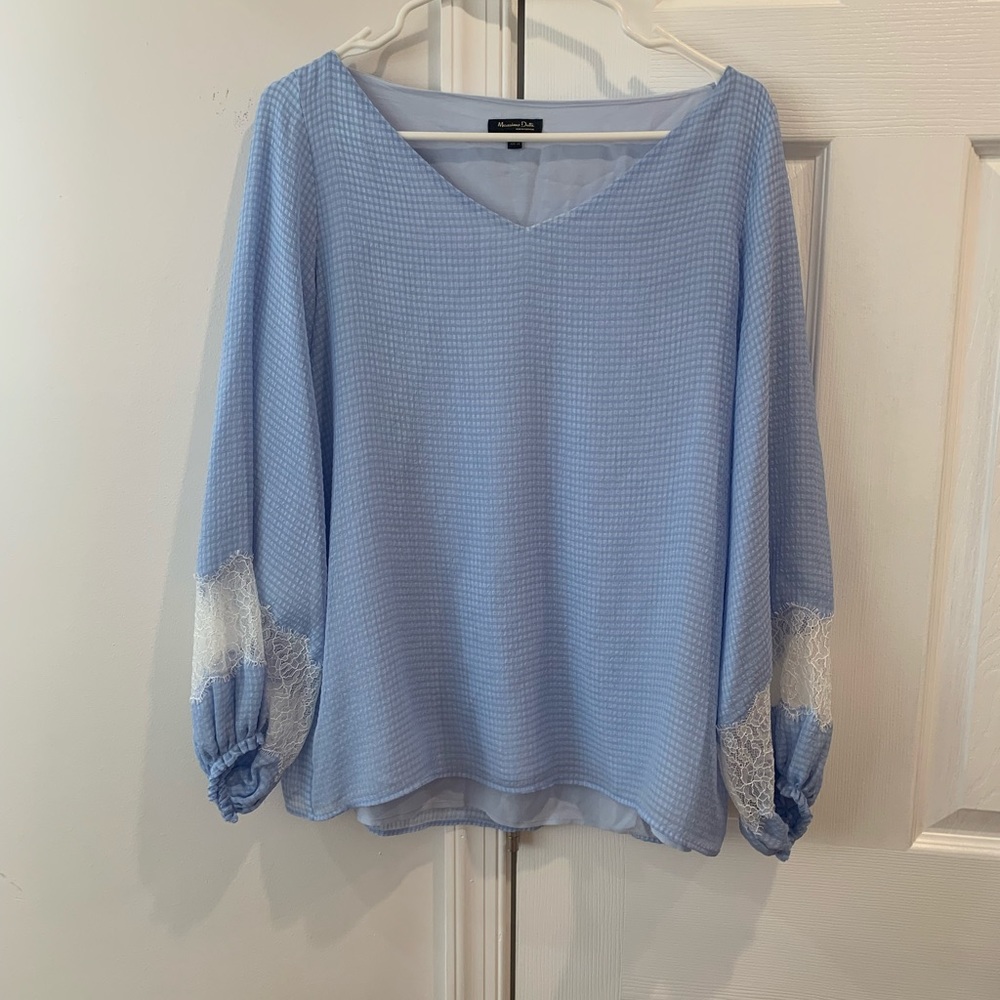 Massimo Dutti laced blouse